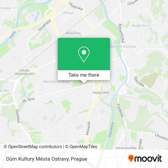 Dům Kultury Města Ostravy map