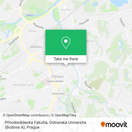 Přírodovědecká Fakulta, Ostravská Univerzita (Budova A) map
