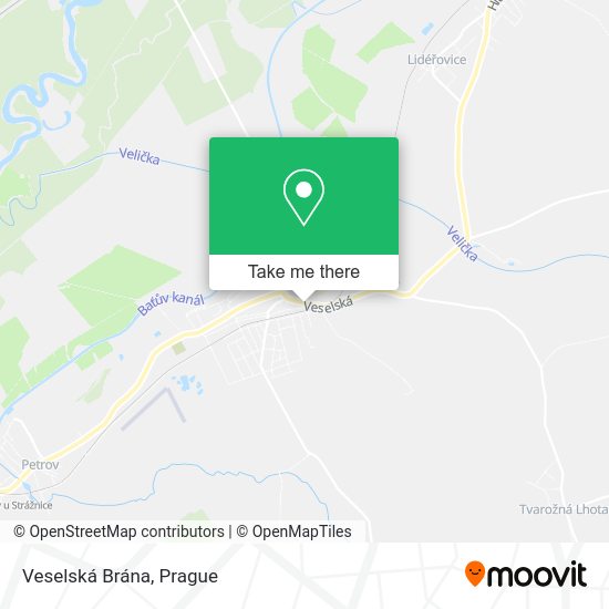 Veselská Brána map