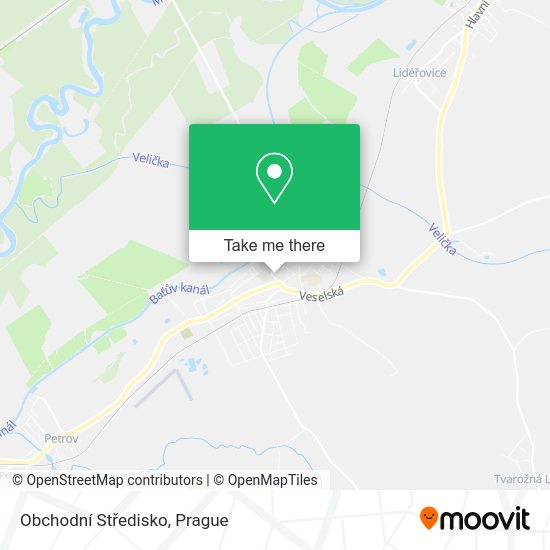Obchodní Středisko map