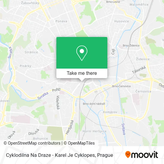 Карта Cyklodilna Na Draze - Karel Je Cyklopes