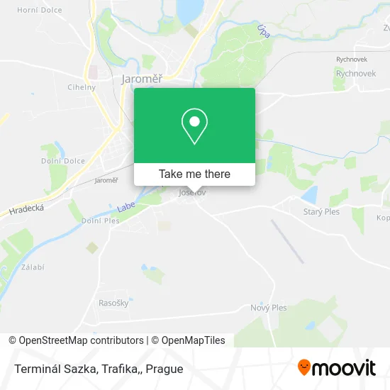 Карта Terminál Sazka, Trafika,