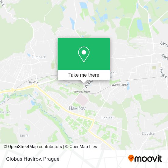 Globus Havířov map
