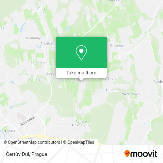 Карта Čertův Důl