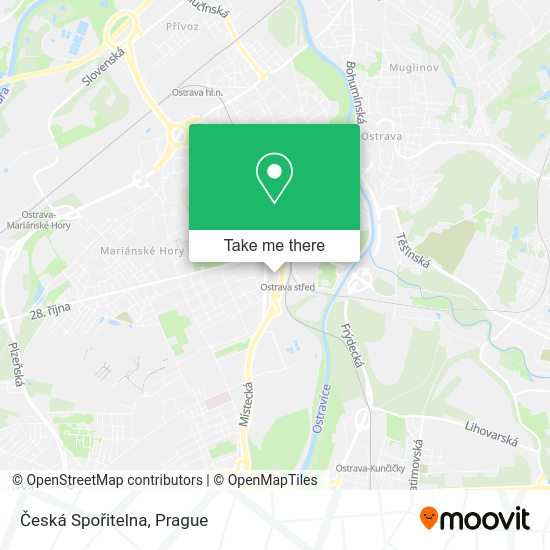 Česká Spořitelna map