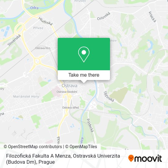 Filozofická Fakulta A Menza, Ostravská Univerzita (Budova Dm) map