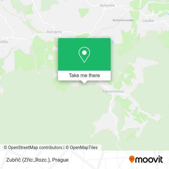 Zubříč (Zříc.,Rozc.) map