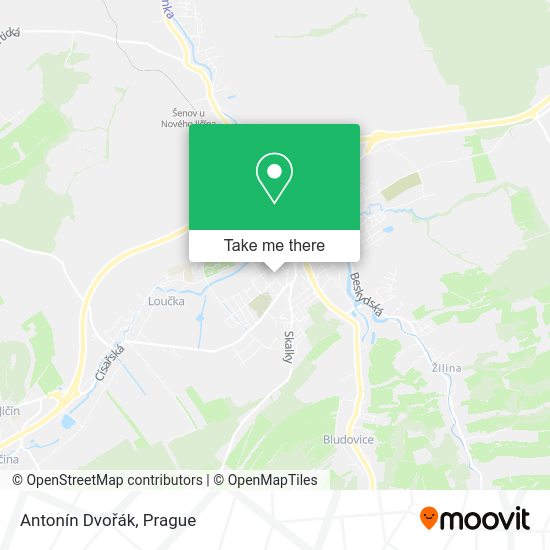 Antonín Dvořák map