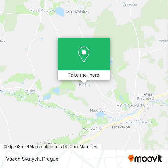 Všech Svatých map