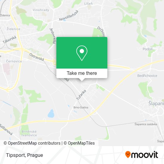 Tipsport map