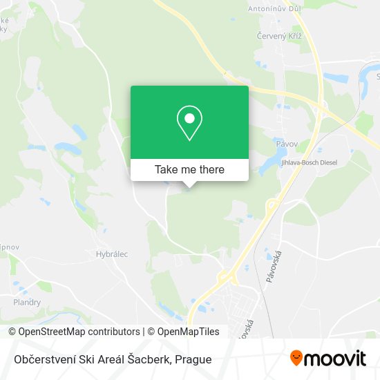 Občerstvení Ski Areál Šacberk map