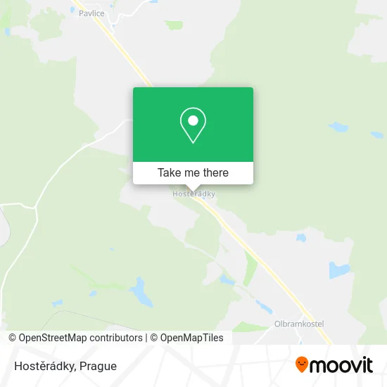 Карта Hostěrádky