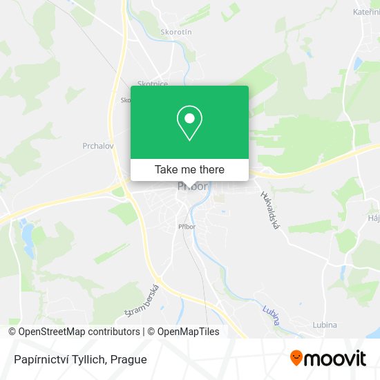 Papírnictví Tyllich map