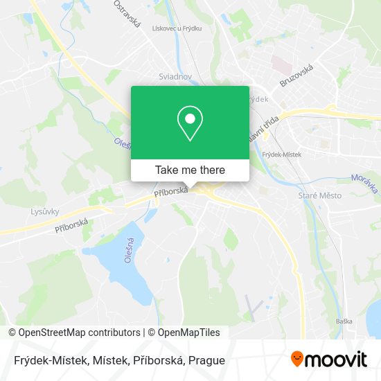 Frýdek-Místek, Místek, Příborská map