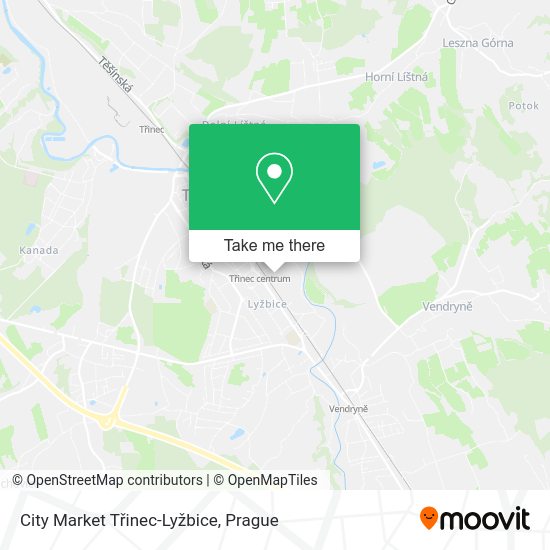 City Market Třinec-Lyžbice map