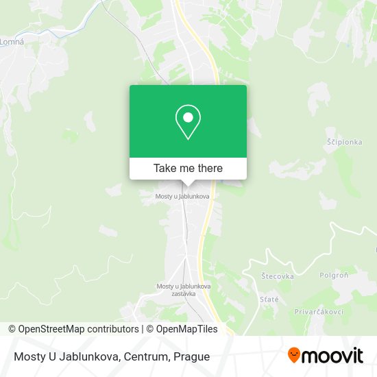 Mosty U Jablunkova, Centrum map