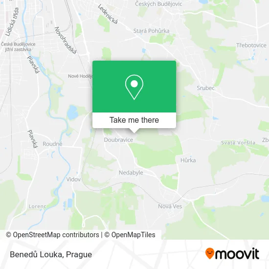 Карта Benedů Louka
