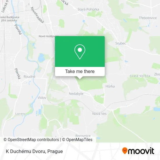 Карта K Duchému Dvoru