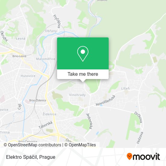 Elektro Spáčil map