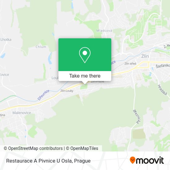Restaurace A Pivnice U Osla map
