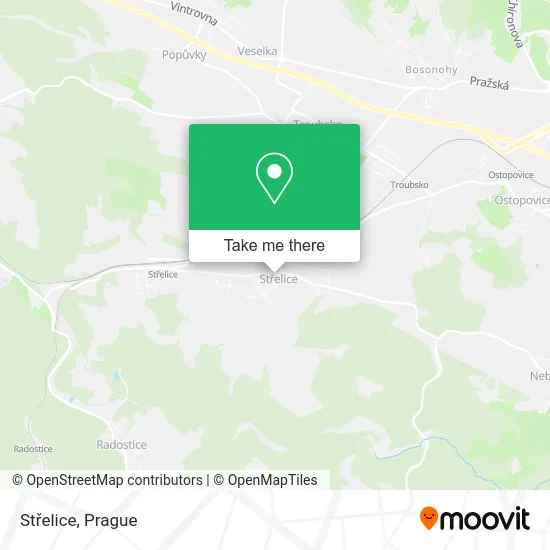 Карта Střelice