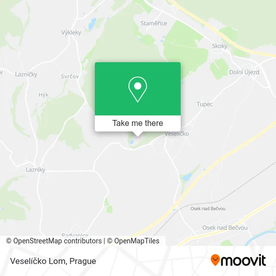 Карта Veselíčko Lom