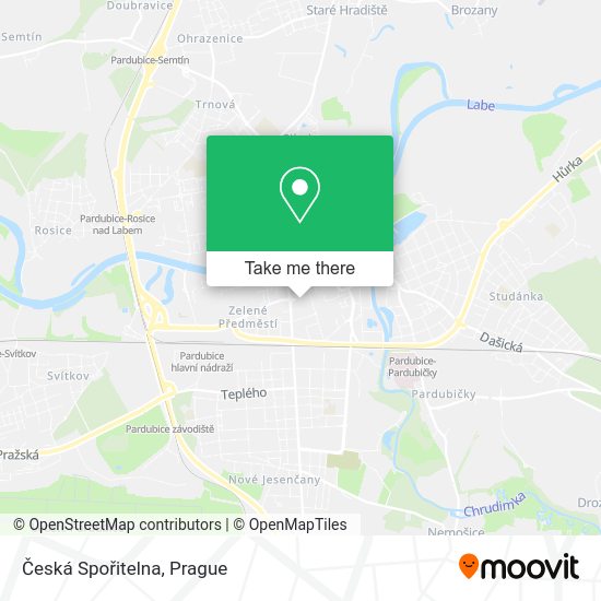 Česká Spořitelna map