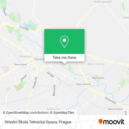 Střední Škola Tehnická Opava map