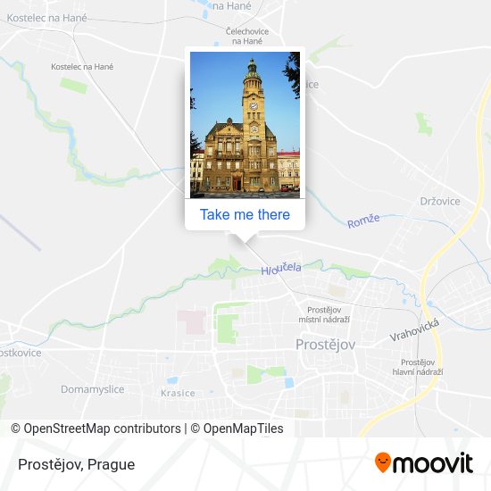 Карта Prostějov