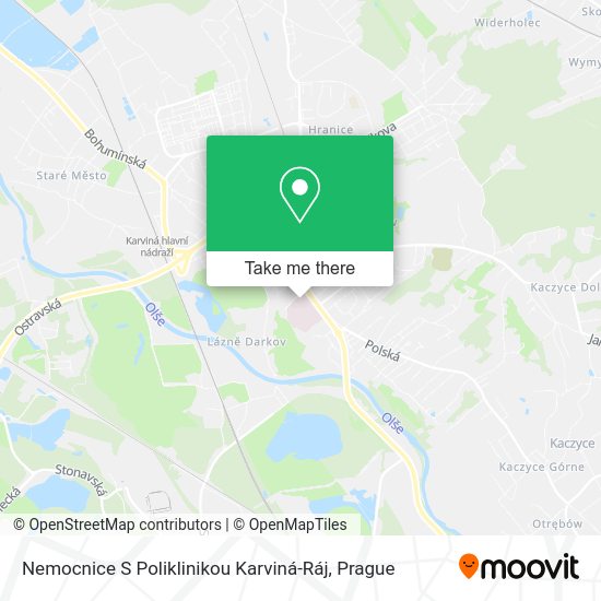 Nemocnice S Poliklinikou Karviná-Ráj map