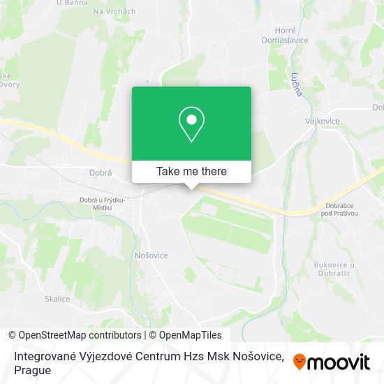 Integrované Výjezdové Centrum Hzs Msk Nošovice map