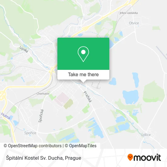 Карта Špitální Kostel Sv. Ducha