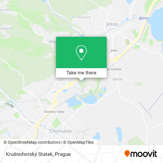Krušnohorský Statek map