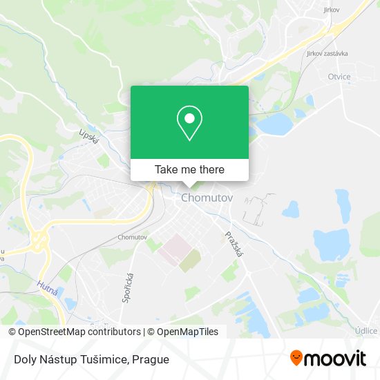 Карта Doly Nástup Tušimice
