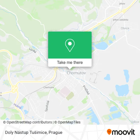 Карта Doly Nástup Tušimice