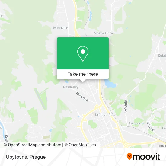 Карта Ubytovna