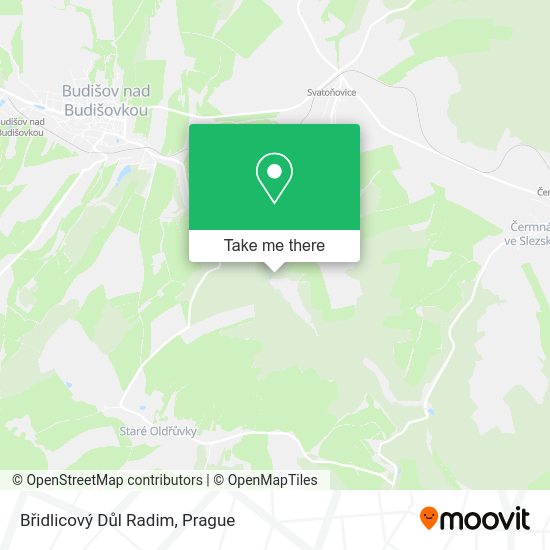 Břidlicový Důl Radim map
