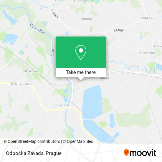Карта Odbočka Závada