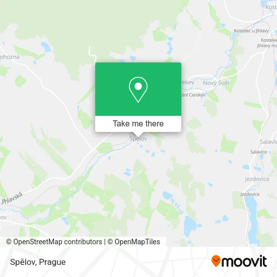 Карта Spělov