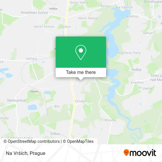 Карта Na Vrších
