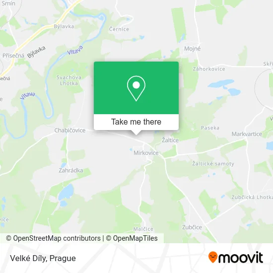 Карта Velké Díly