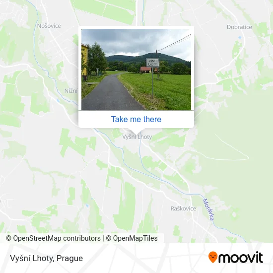 Карта Vyšní Lhoty