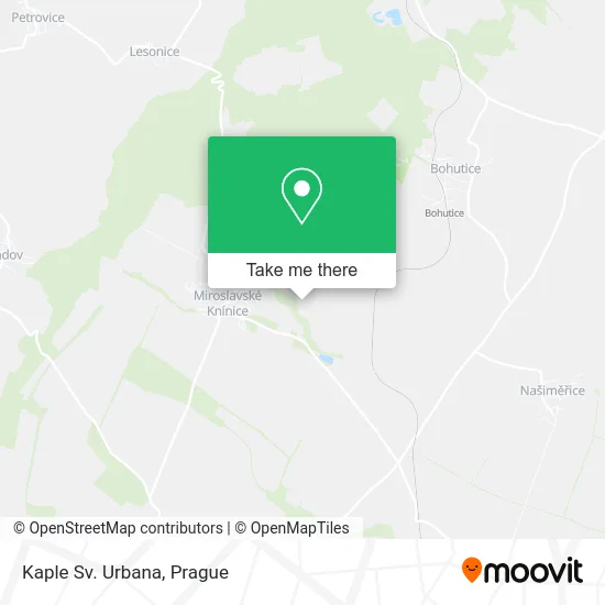 Карта Kaple Sv. Urbana