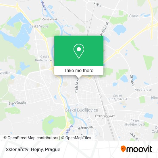 Sklenářství Hejný map