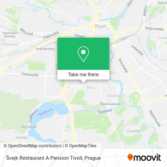 Карта Švejk Restaurant A Pension Tivoli