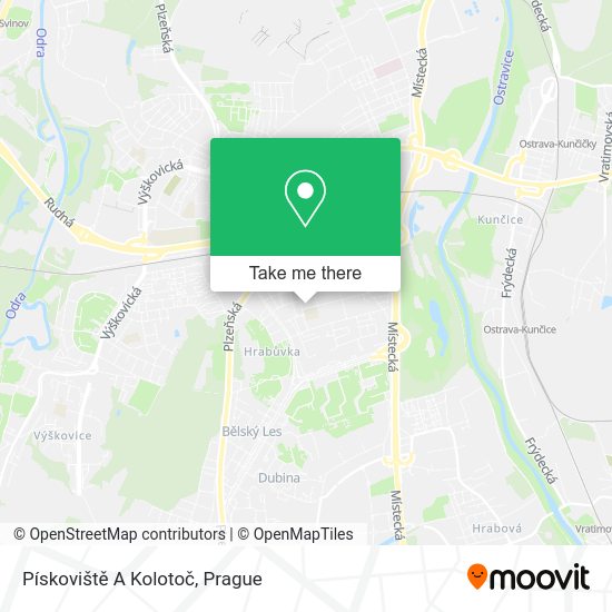 Pískoviště A Kolotoč map