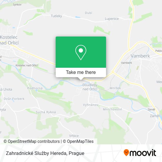 Zahradnické Služby Hereda map