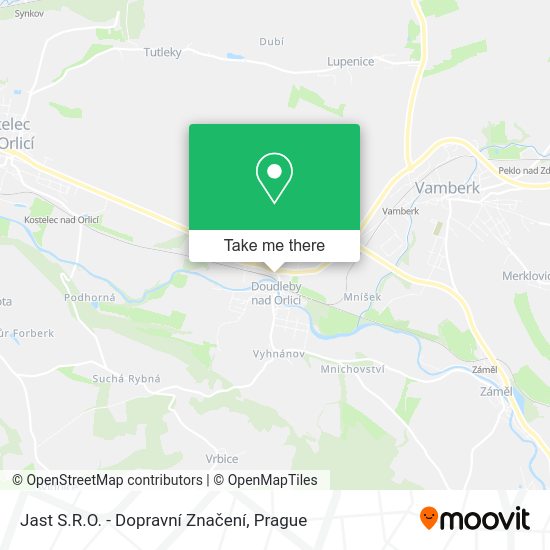 Jast S.R.O. - Dopravní Značení map