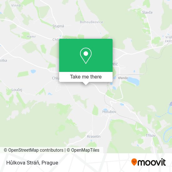 Hůlkova Stráň map