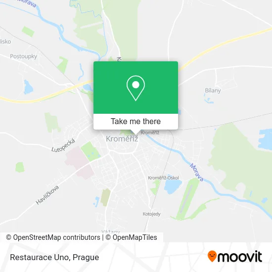 Карта Restaurace Uno